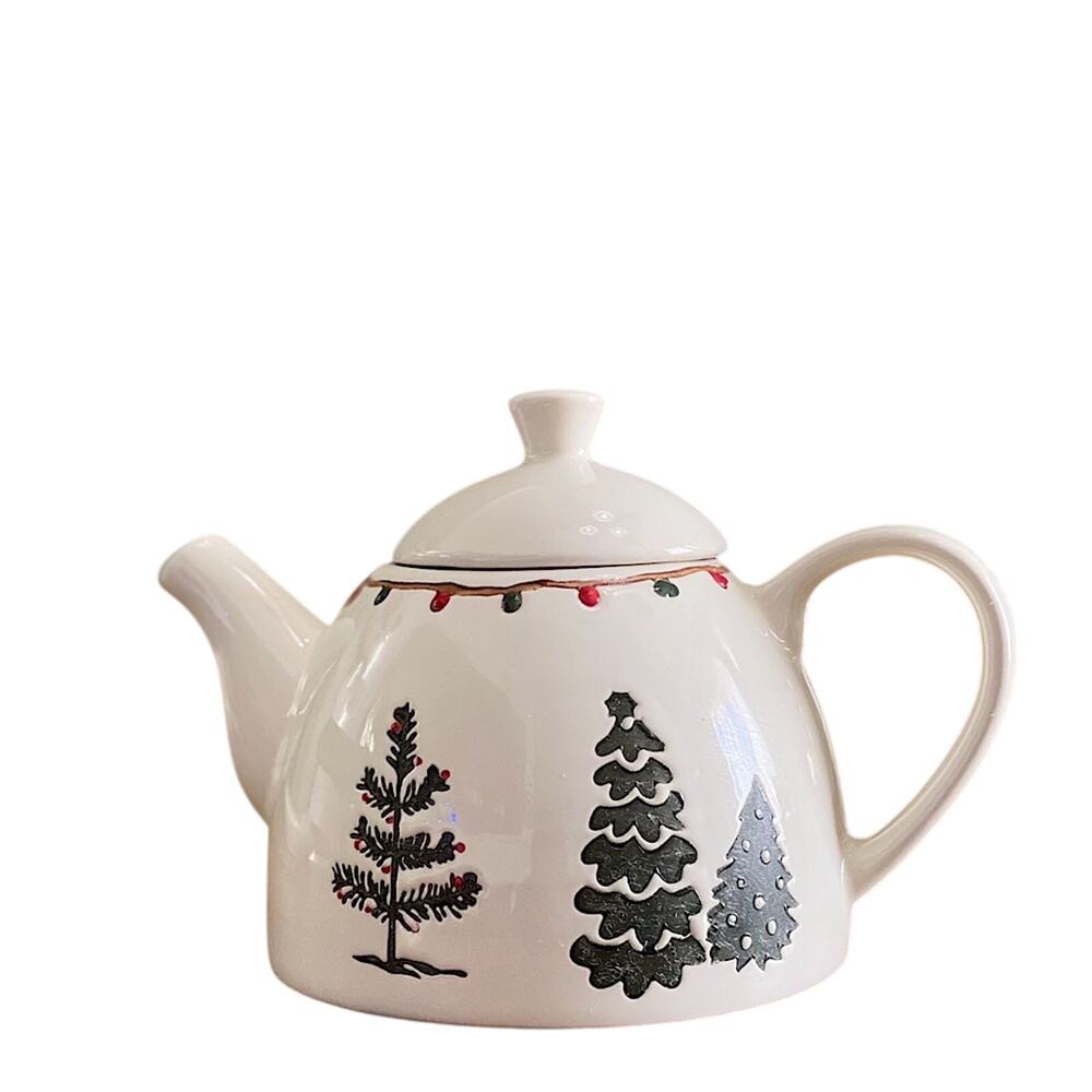 Creative Co-Op Christmas Holiday Teapot